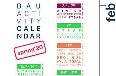 Faculty of Architecture & Design 2020 Spring Activity Calendar